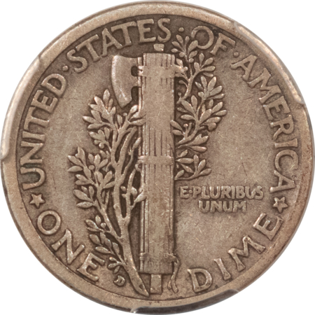 CAC Approved Coins 1916-D MERCURY DIME – PCGS F-15, SUPER ORIGINAL, PREMIUM QUALITY! CAC APPROVED!
