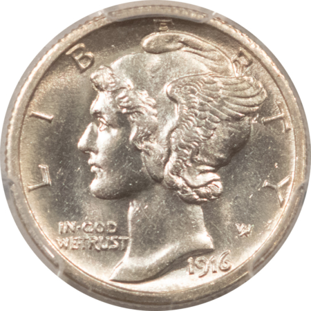 Mercury Dimes 1916-S MERCURY DIME – PCGS MS-63 FB