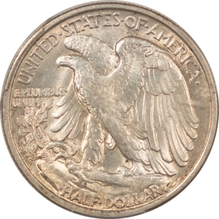 CAC Approved Coins 1917-D OBVERSE WALKING LIBERTY HALF DOLLAR – PCGS MS-62 CAC, FRESH LOOKS CHOICE!