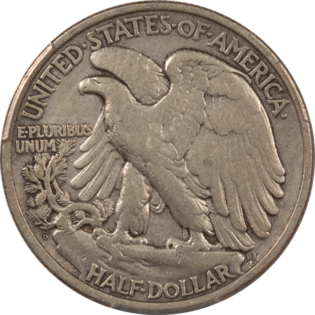 New Certified Coins 1919-D WALKING LIBERTY HALF DOLLAR – PCGS GENUINE, CLEANED VF DETAIL, NICE LOOK!