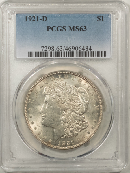 Morgan Dollars 1921-D $1 MORGAN DOLLAR – PCGS MS-63