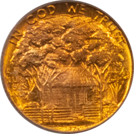 CAC Approved Coins 1922 GRANT COMMEMORATIVE GOLD DOLLAR NO STARS – PCGS MS-66, PRETTY, CAC APPROVED