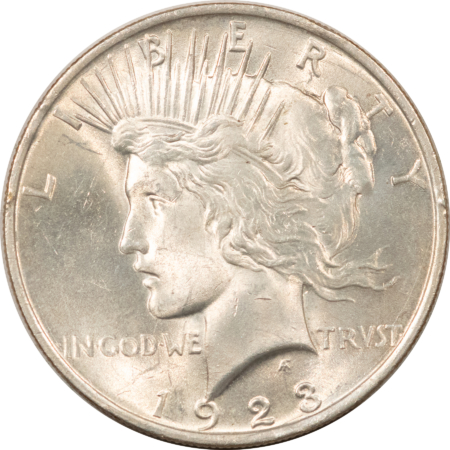 New Store Items 1923 $1 PEACE DOLLAR – UNCIRCULATED, CHOICE!