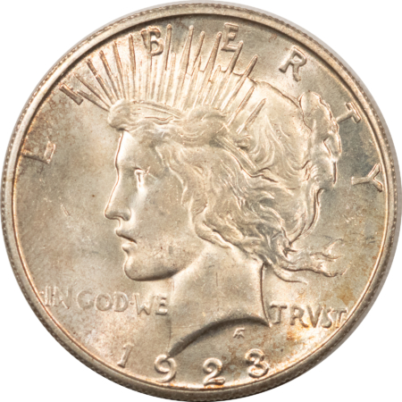 New Store Items 1923-S $1 PEACE DOLLAR – HIGH GRADE NEARLY UNCIRCULATED, LOOKS CHOICE!