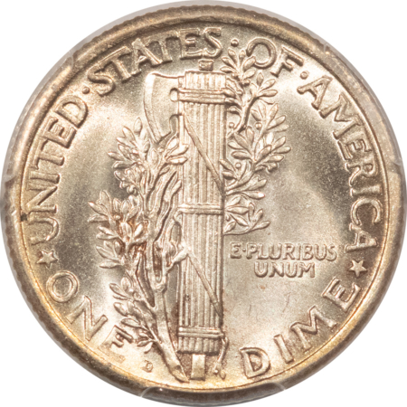 CAC Approved Coins 1924-D MERCURY DIME – PCGS MS-62 FB, LUSTROUS, PREMIUM QUALITY & CAC APPROVED!