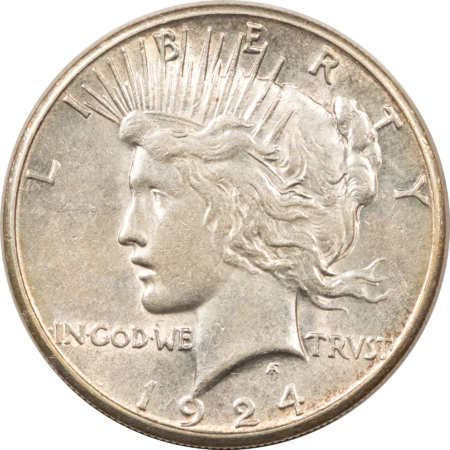 New Store Items 1924-S $1 PEACE DOLLAR – LUSTROUS HIGH GRADE EXAMPLE!