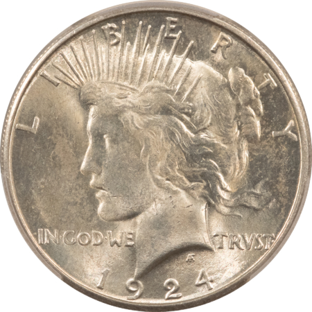 New Certified Coins 1924-S $1 PEACE DOLLAR – PCGS MS-63, LUSTROUS!