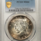 New Certified Coins 1927 $1 PEACE DOLLAR – PCGS MS-64, LOOKS 65! PREMIUM QUALITY! CLEAN CHEEK!