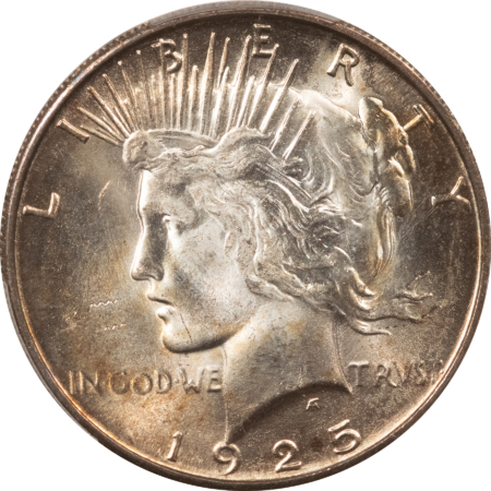 New Certified Coins 1925-S $1 PEACE DOLLAR – PCGS MS-64, AMAZING LUSTER & PRETTY! PREMIUM QUALITY!