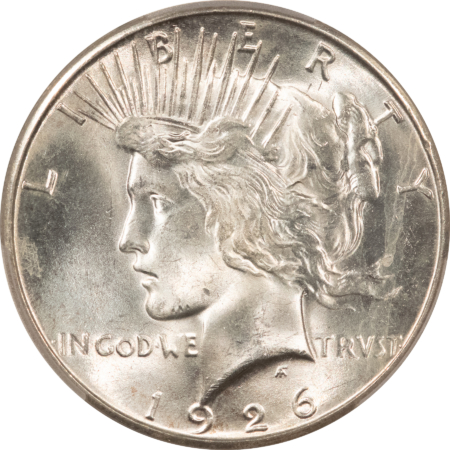 New Certified Coins 1926-S $1 PEACE DOLLAR – PCGS MS-65, BLAST WHITE GEM!