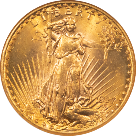$20 1927 $20 ST GAUDENS GOLD DOUBLE EAGLE – NGC MS-62