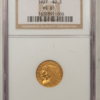 1927 $2.50 INDIAN GOLD QUARTER EAGLE - NGC MS-61