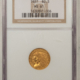 $2.50 1928 $2.50 INDIAN GOLD QUARTER EAGLE – NGC MS-61