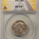 Liberty Seated Quarters 1855-S SEATED LIBERTY QUARTER – ANACS G-6, SCARCE DATE!