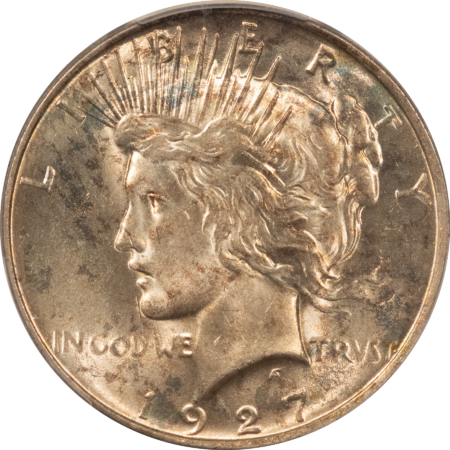 New Certified Coins 1927-D $1 PEACE DOLLAR – PCGS MS-62, ORIGINAL AND LUSTROUS!