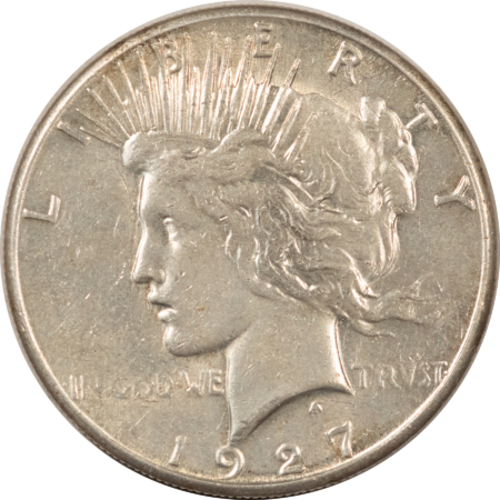 New Store Items 1927-S $1 PEACE DOLLAR – VIRTUALLY UNCIRCULATED BUT CLEANED!
