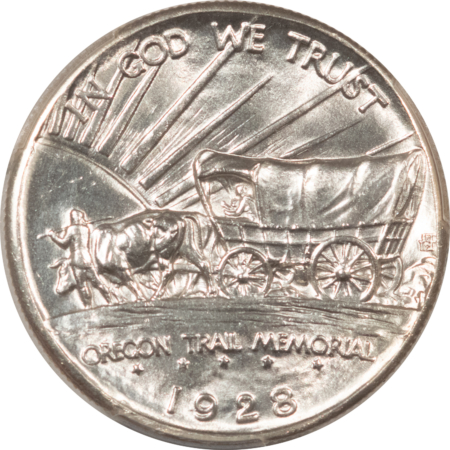 New Certified Coins 1928 OREGON COMMEMORATIVE HALF DOLLAR – PCGS MS-64, WHITE & LOOKS GEM!