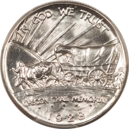 New Certified Coins 1928 OREGON COMMEMORATIVE HALF DOLLAR – PCGS MS-65 A HEADLIGHT! PREMIUM QUALITY!