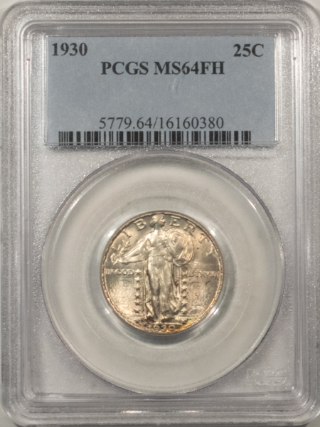 New Certified Coins 1930 STANDING LIBERTY QUARTER – PCGS MS-64 FH, SHARP HEAD!