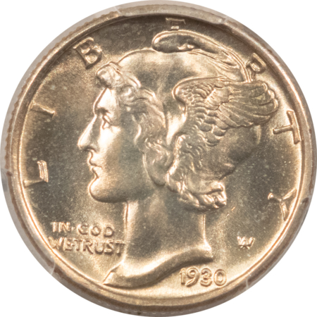 Mercury Dimes 1930-S MERCURY DIME – PCGS MS-65+ FB, FRESH, SUPERB GEM! TOUGH!