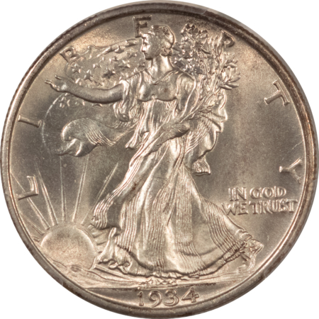 New Certified Coins 1934 WALKING LIBERTY HALF DOLLAR – PCGS MS-63, CHOICE, LUSTROUS!