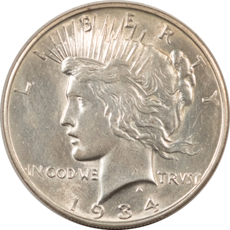 New Store Items 1934-D $1 PEACE DOLLAR – HIGH GRADE APPROACHING UNC BUT CLEANED!