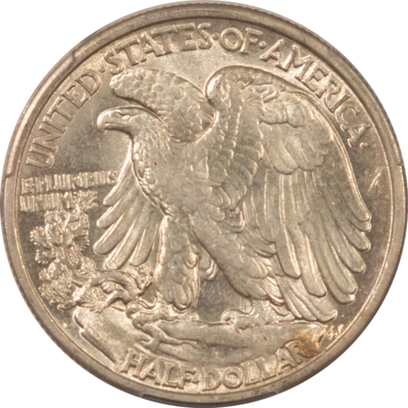New Certified Coins 1934-D WALKING LIBERTY HALF DOLLAR – PCGS AU-58, FRESH! LOOKS UNC!