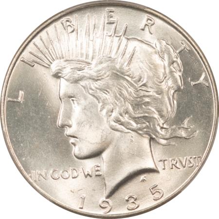 New Certified Coins 1935 $1 PEACE DOLLAR – PCGS MS-64, FRESH WHITE!