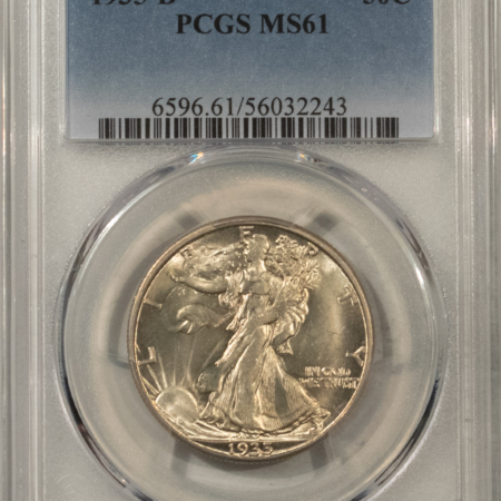 New Certified Coins 1935-D WALKING LIBERTY HALF DOLLAR – PCGS MS-61, FRESH & FLASHY!