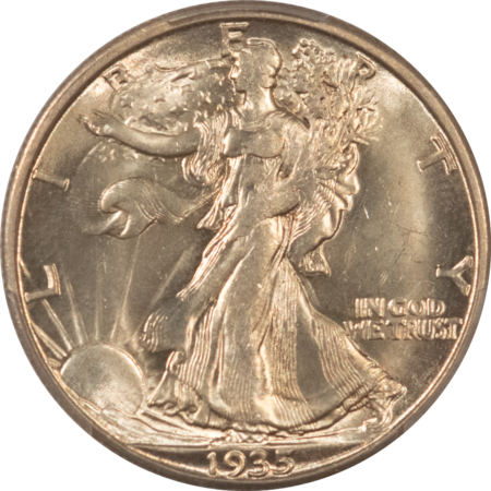 New Certified Coins 1935-D WALKING LIBERTY HALF DOLLAR – PCGS MS-61, FRESH & FLASHY!