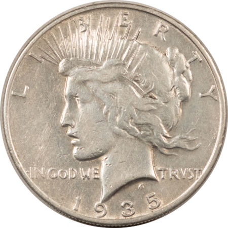 New Store Items 1935-S $1 PEACE DOLLAR – HIGH GRADE CIRCULATED EXAMPLE, CLEANED!
