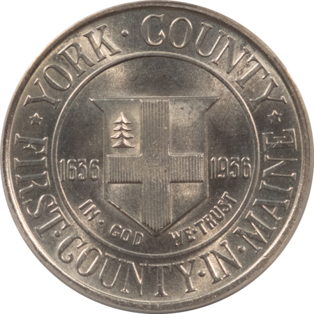 New Certified Coins 1936 YORK COMMEMORATIVE HALF DOLLAR – ANACS MS-65, FLASHY GEM!