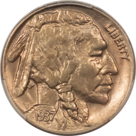 Buffalo Nickels 1937-D 3 LEGS BUFFALO NICKEL – PCGS AU-58, KEY-DATE, PQ, LOOKS BU, CAC APPROVED!