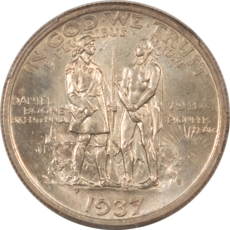 New Certified Coins 1937-S BOONE COMMEMORATIVE HALF DOLLAR – PCGS MS-66, FRESH ORIGINAL LUSTER!