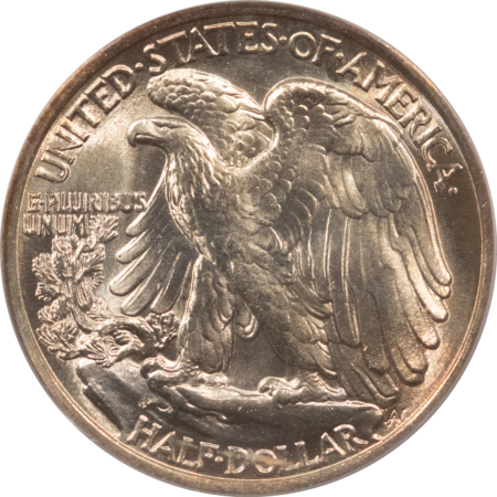 Half Dollars 1938 WALKING LIBERTY HALF DOLLAR – PCGS MS-65, PREMIUM QUALITY BLAZER!