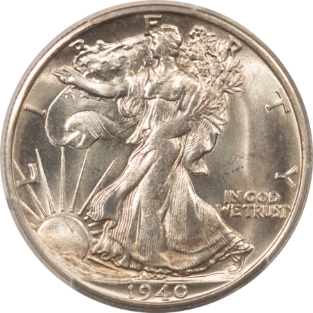 New Certified Coins 1940-S WALKING LIBERTY HALF DOLLAR – PCGS MS-64, BLAST WHITE, PREMIUM QUALITY!