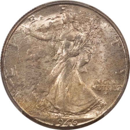 New Certified Coins 1946-D WALKING LIBERTY HALF DOLLAR – PCGS MS-64, ORIGINAL!