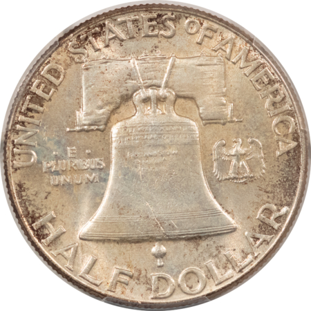 Franklin Halves 1948 FRANKLIN HALF DOLLAR – PCGS MS-66 FBL, FRESH W/ INCREDIBLE ORIGINAL SKIN!