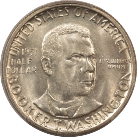 New Certified Coins 1951-D BOOKER T WASHINGTON COMMEMORATIVE HALF – PCGS MS-67 CREAMY ORIGINAL WHITE