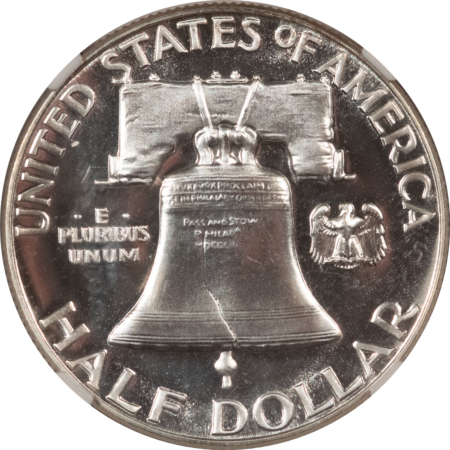 Franklin Halves 1956 TYPE I PROOF FRANKLIN HALF DOLLAR – NGC PF-66, WHITE! NICE LOOK, TOUGH!