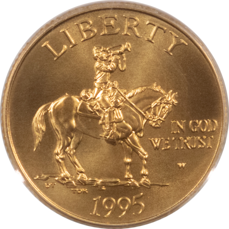Modern Gold Commems 1995-W $5 CIVIL WAR COMMEMORATIVE GOLD – PCGS MS-69