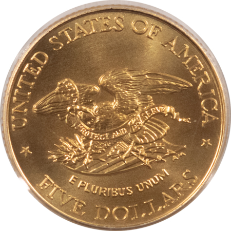 Modern Gold Commems 1995-W $5 CIVIL WAR COMMEMORATIVE GOLD – PCGS MS-69