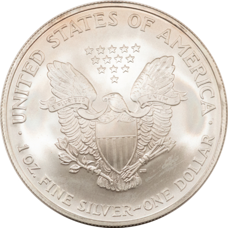 Bullion 2004 $1 AMERICAN SILVER EAGLE, 1 OZ .999 – UNCIRCULATED SUPERB GEM!