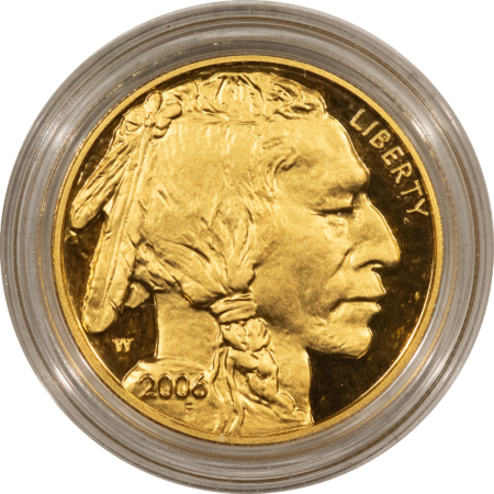 Bullion 2006-W 1 OZ .9999 FINE GOLD $50 AMERICAN PROOF BUFFALO, FRESH GEM W/ BOX & COA