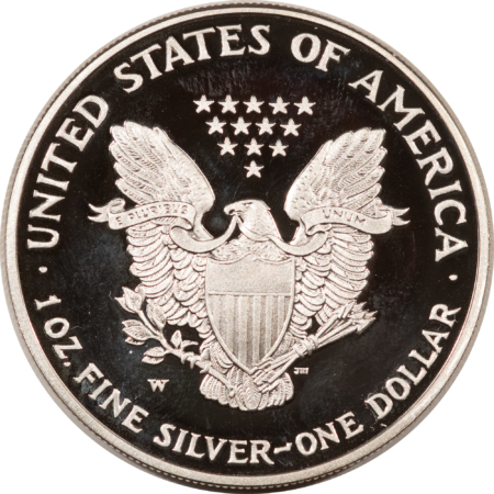Bullion 2007-W $1 AMERICAN SILVER EAGLE, 1 OZ .999 – GEM PROOF, NO BOX OR COA!