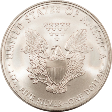 Bullion 2008 $1 AMERICAN SILVER EAGLE, 1 OZ .999 – UNCIRCULATED SUPERB GEM!