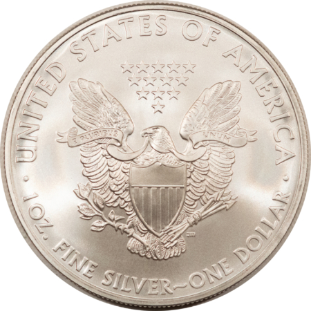 Bullion 2008 $1 AMERICAN SILVER EAGLE, 1 OZ .999 – UNCIRCULATED SUPERB GEM!