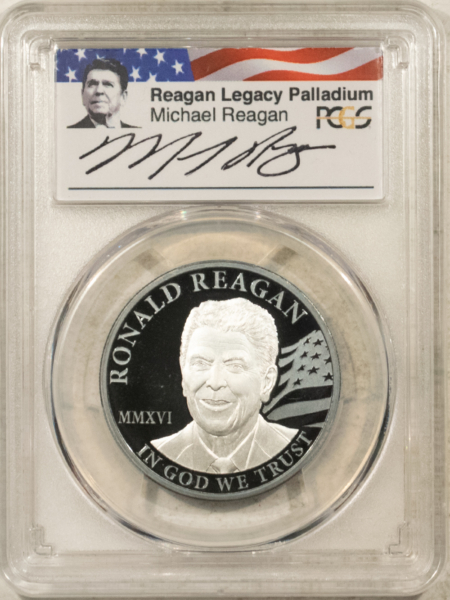 American Platinum Eagles 2016 $250 COOK ISLANDS 1 OZ PALLADIUM RONALD REAGAN LEGACY SERIES PCGS PR70 DCAM