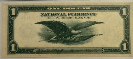 Large Federal Reserve Notes 1918 $1 FEDERAL RESERVE BANK NOTE-KANSAS CITY, PMG GEM UNC-66 EPQ; UNIMRPOVABLE!