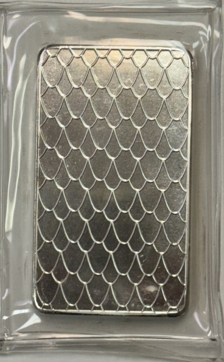 Bullion 2013 SILVER 10 TROY OZ .999 FINE SILVER STRUCK BAR, YEAR OF THE SNAKE, SEALED
